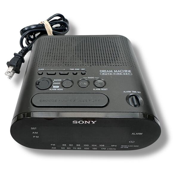 Sony ICF-C218 Dream Machine Clock Radio AM/FM Digital Alarm 5W Snooze & Sleep - Picture 1 of 7